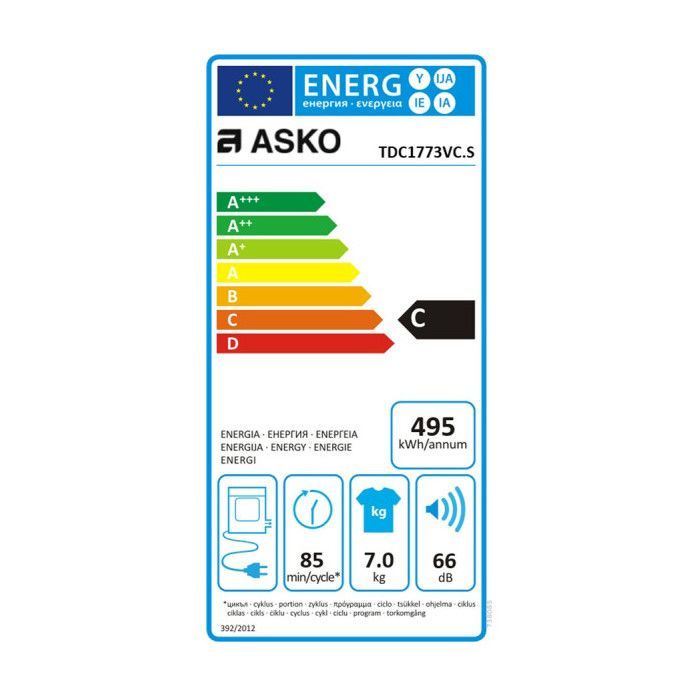 Asko TDC1773VC.S wasdroger - Asko