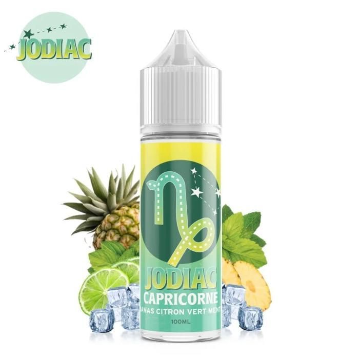 Capricorn E-Liquid (Ananas, Limette, Minze, Frisch) Jodiac 100 ml + 4 Booster