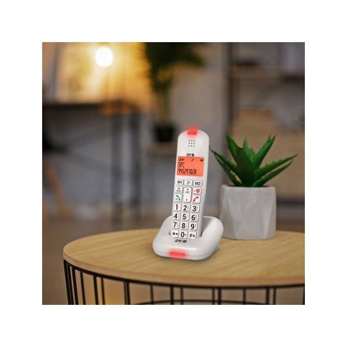 Teléfono inalámbrico - SPC - Comfort Kairo - Botones grandes - Sonido amplificado - Compatible con audífonos
