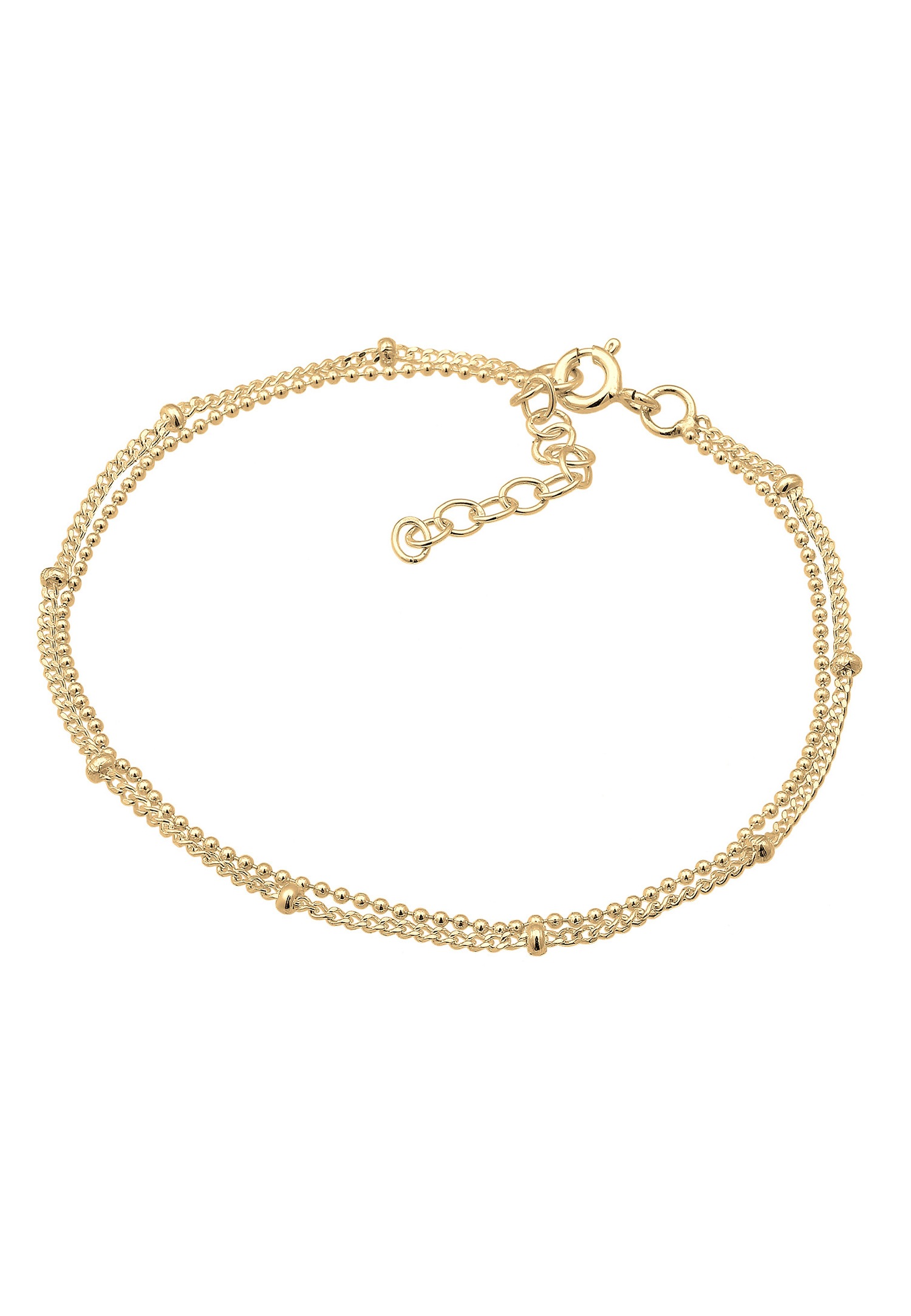 Elli Femmes Basic Layer Chaîne boules tendance géo en argent sterling 925