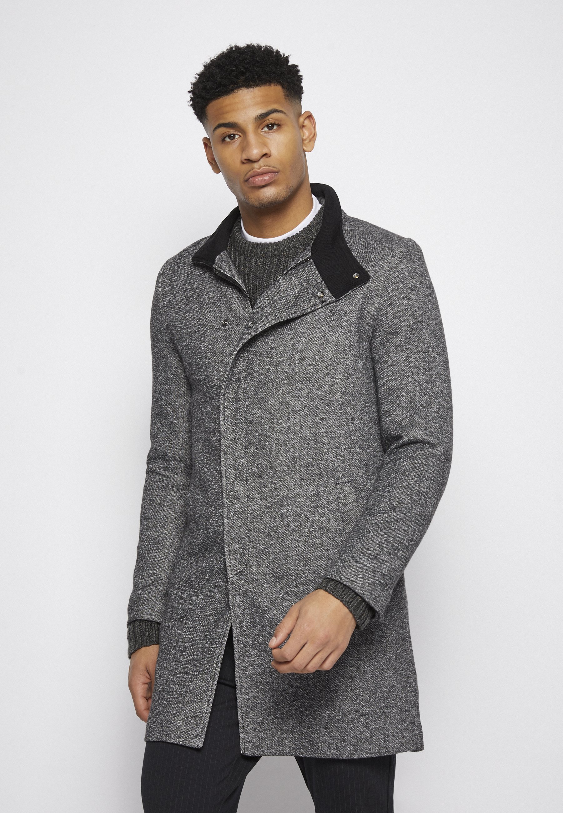Manteau Only & Sons ONSOSCAR KING - Manteau classique - gris foncé chiné