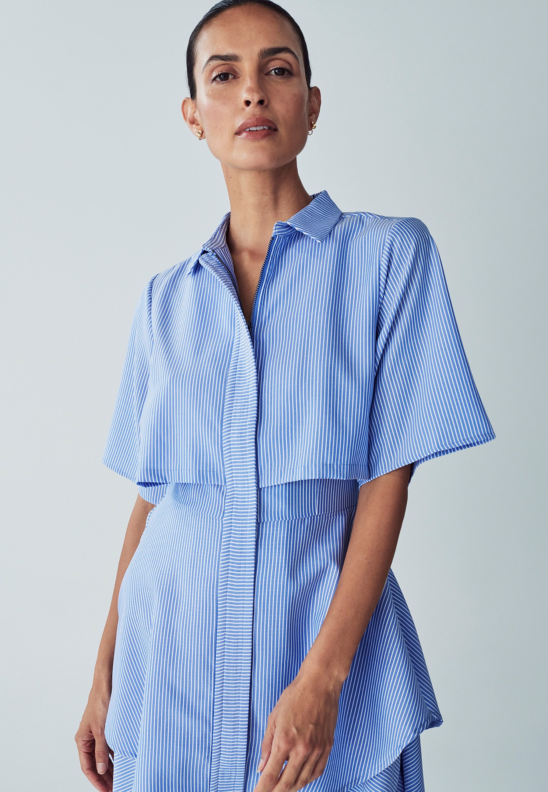 Robe-chemise à rayures bleues WILLA HUGH SUPERPOSÉE