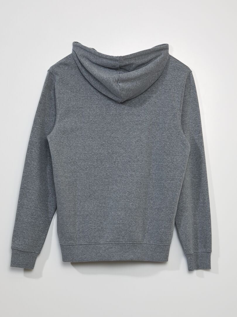 Hoodie met rits + 190 cm - GRIJS