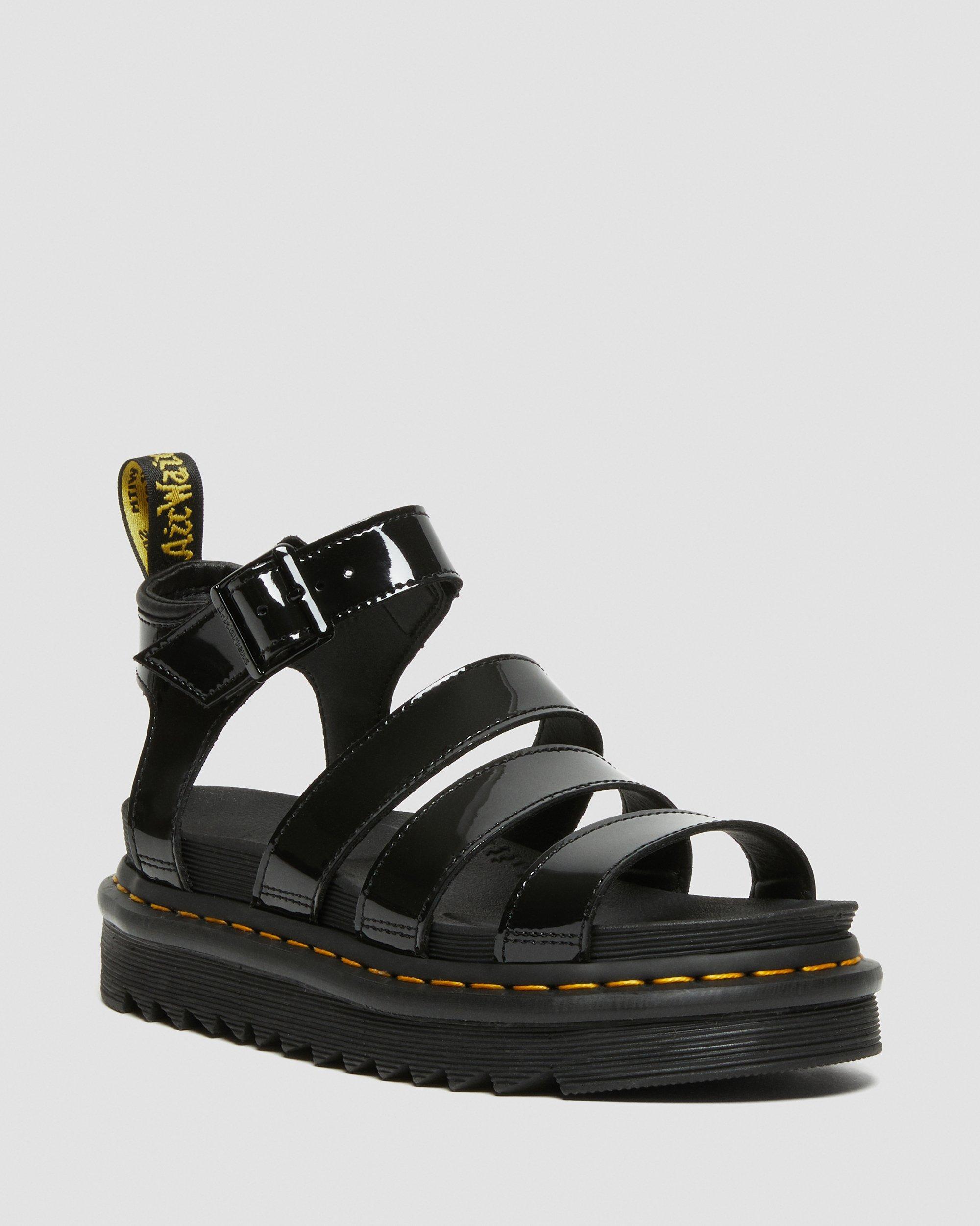 Blaire Lackleder Gladiator Sandalen