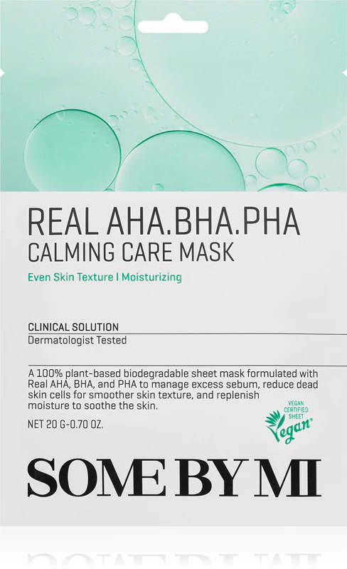 Some By Mi Clinical Solution AHA∙BHA∙PHA Calming Care Mask para pele problemática