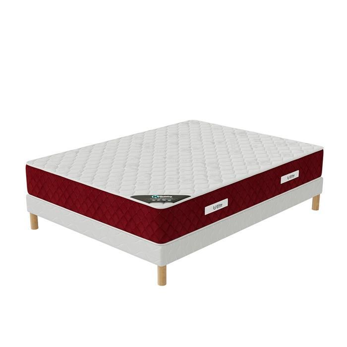 Base de cama Rosso + Colchón 200x200 cm – Altura 25 cm