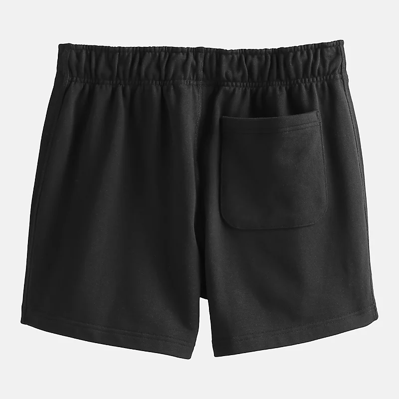 Heren sportshorts van badstof (5 inch) - Zwart
