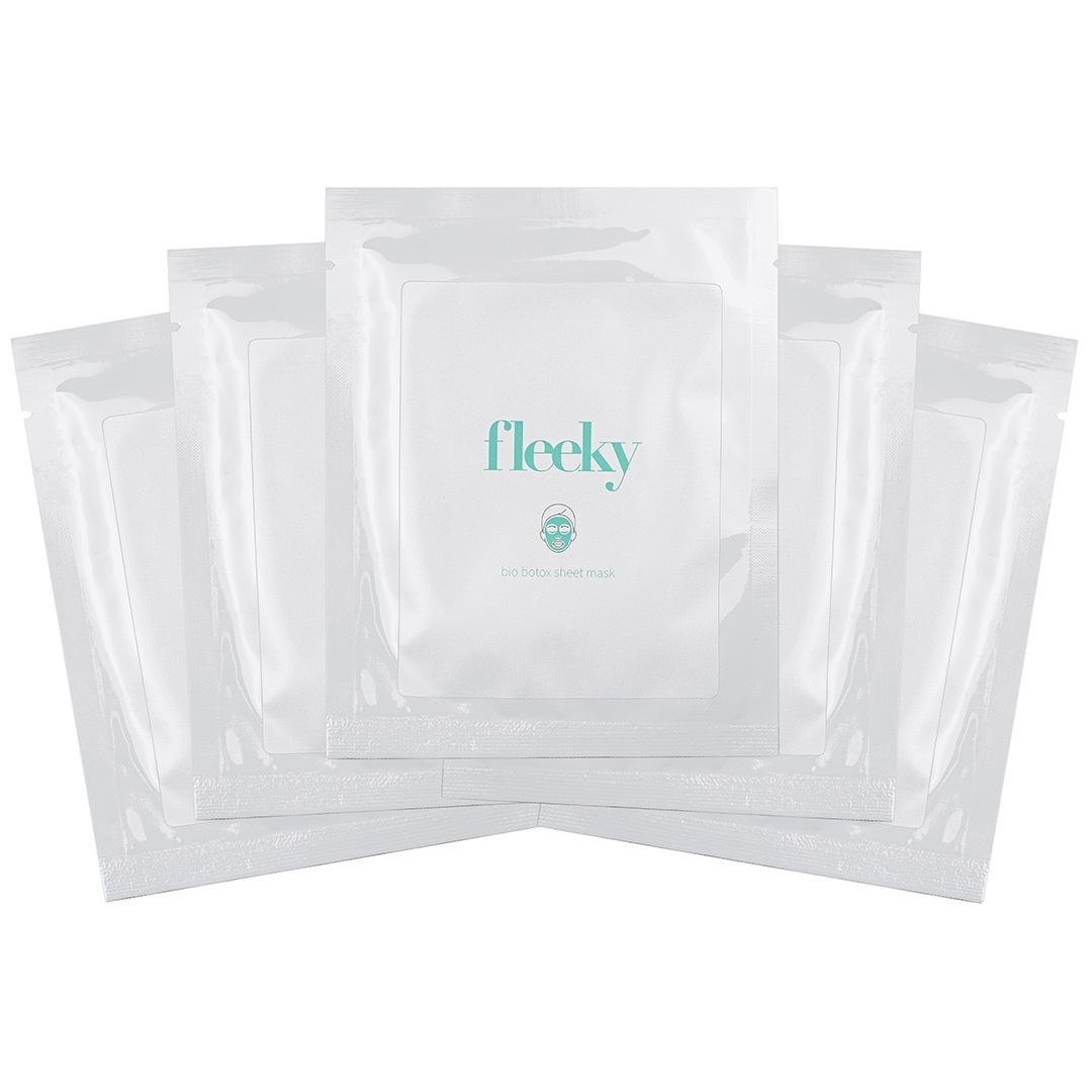 Fleeky Sheet Mask Bio Botox maska za lice s dermarolerom s 540 igala – 1 komad + valjak
