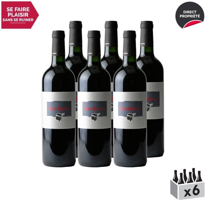 Ile de Beauté San Gavino Tinto 2018 - Lote de 6x75cl - Domaine San Gavino - Vino tinto IGP de Córcega - Niellucciu, Siacarellu, variedades de uva