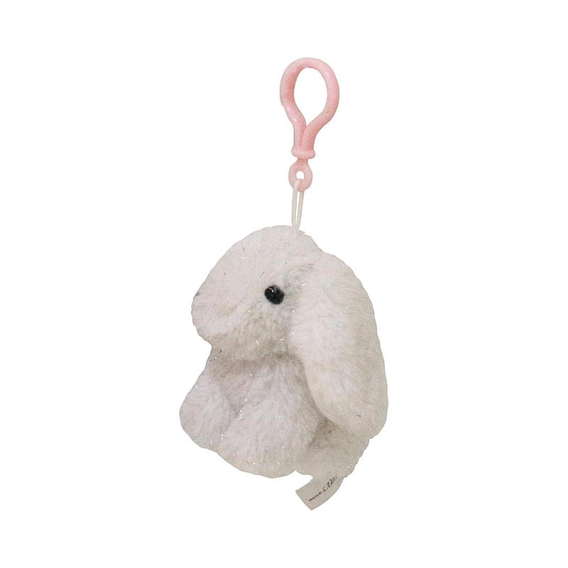 Lapin miniature FunToys avec clip blanc