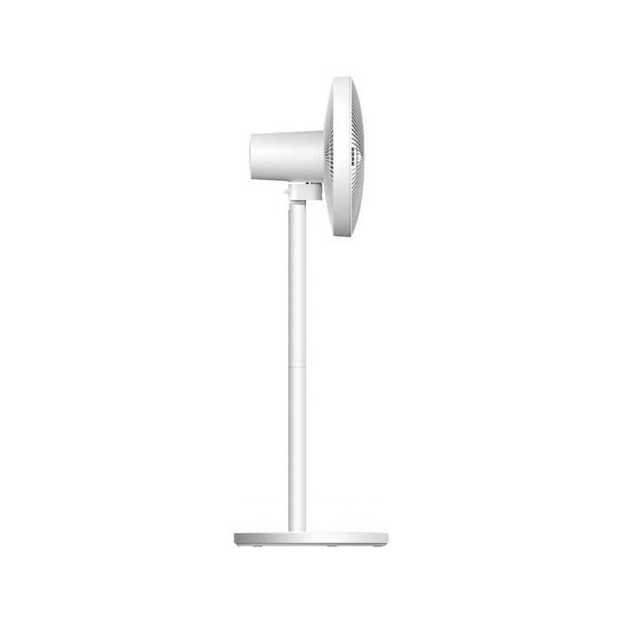 Ventilatore a piantana Xiaomi PYV4007GL da 45 W in metallo bianco con 3 velocità.