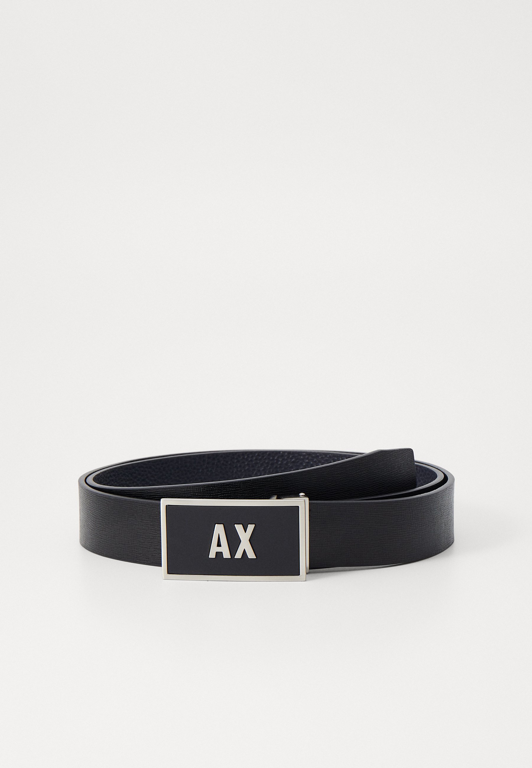 Armani Exchange MODNI REMEN UNISEX - Remen - crni/tamnoplavi