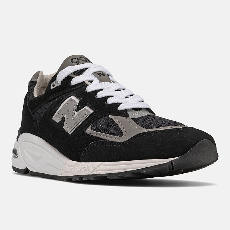 Męskie buty MADE in USA 990v2 Core – czarne z białym