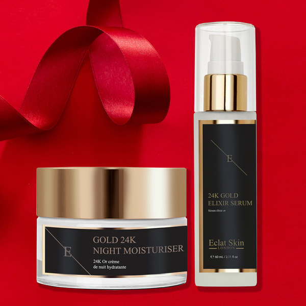 Eclat Skin London Elixir Serum 24k Gold + krém proti vráskám