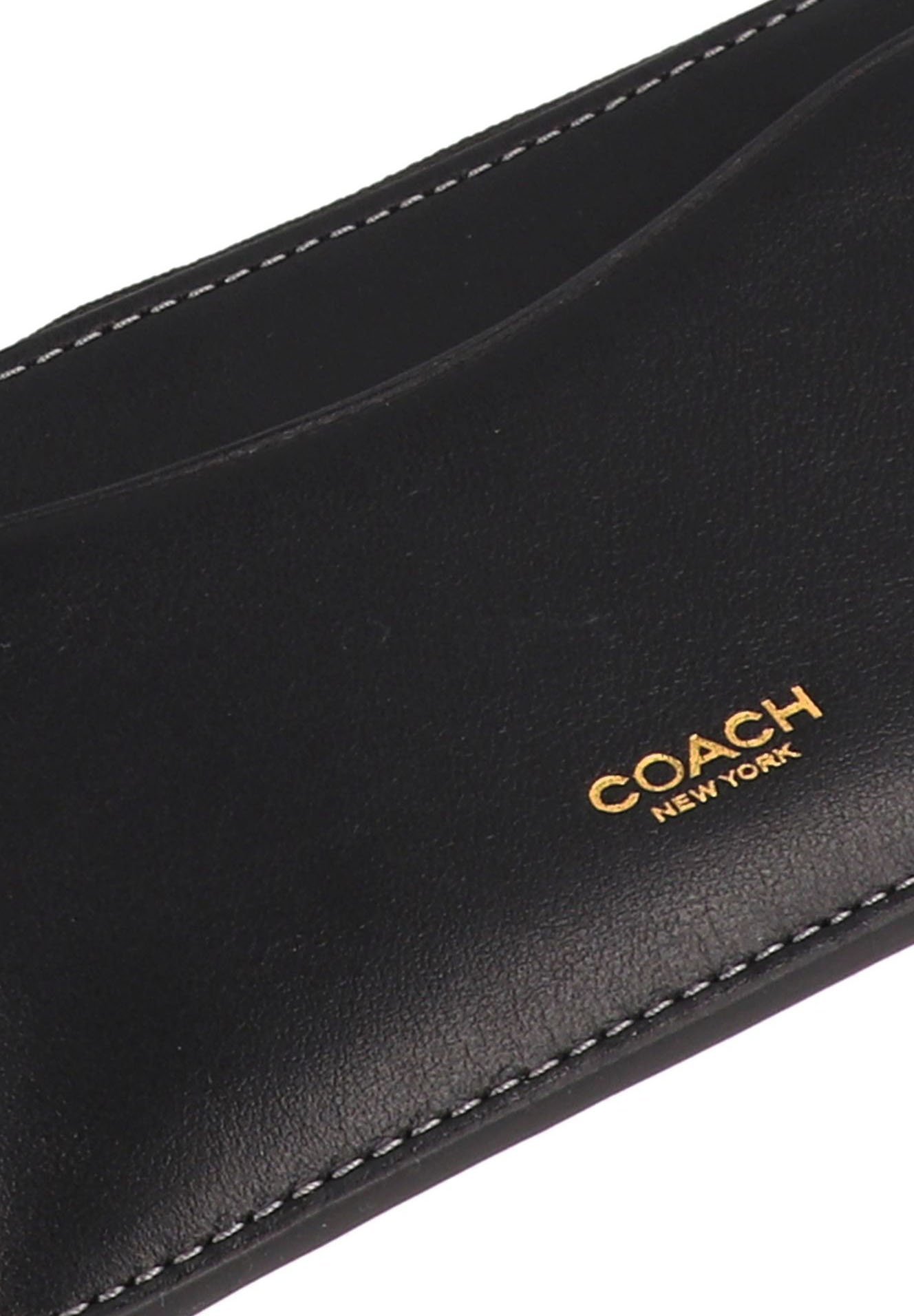 COACH NEW YORK PASHOUDER MET RITS - Portemonnee - zwart