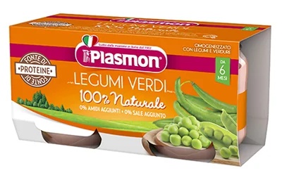 PLASMON Plasmon Omog Legumbres verdes 2x80 g Sin gluten