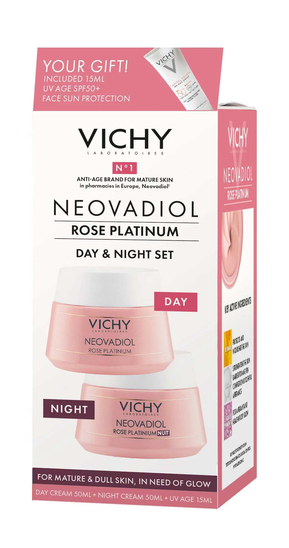 Neovadiol Rose Platinum Set Zi & Noapte 115 ml - Vichy