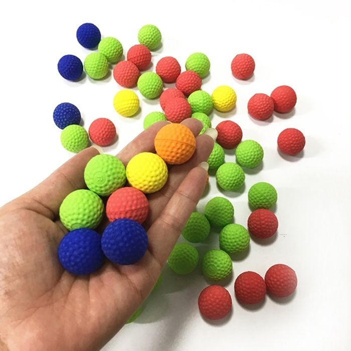 Pack of 50 replacement foam balls for ammunition, children's toys
