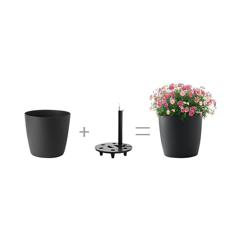 Hjem Selvvannende potte Ella ø 40 cm antrasitt