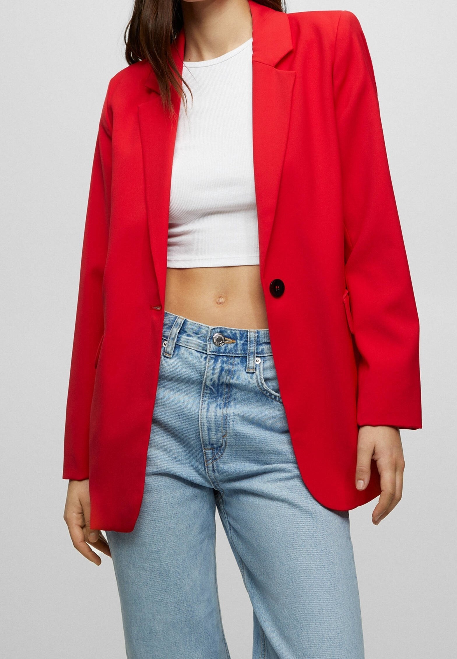 Blazer PULL&BEAR - rouge