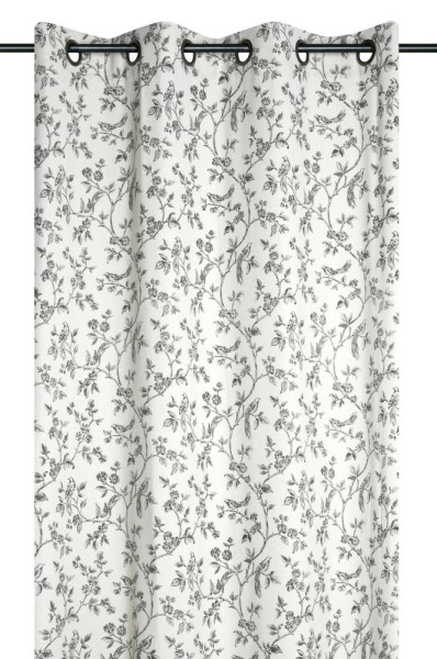 Zasłona vintage clarine 140x260 bawełna ptaki