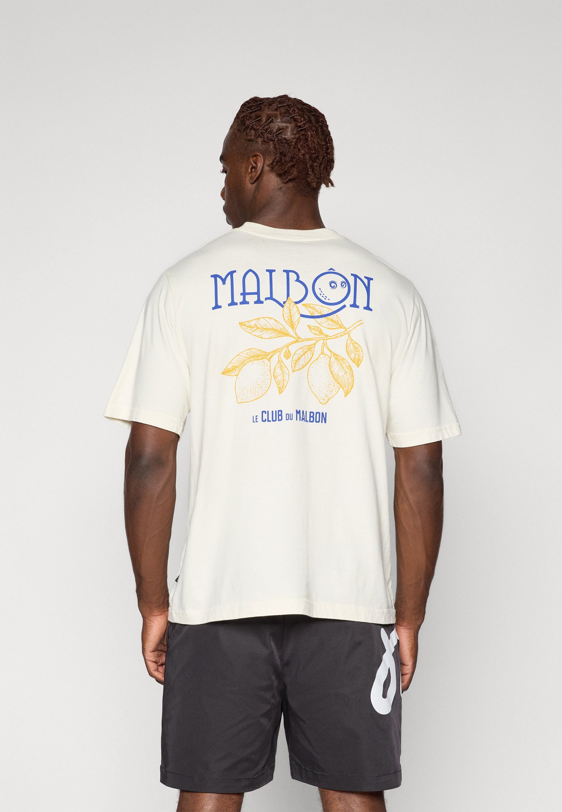 T-shirt imprimé Malbon CITRON POCKET - ivoire