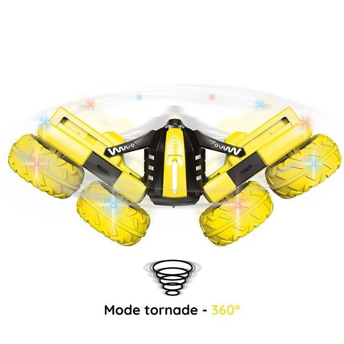 Voiture télécommandée tout-terrain lumineuse Twisting Speedy - cascades, dérapages, mode tornade 360° - Jouet Best Of Toys