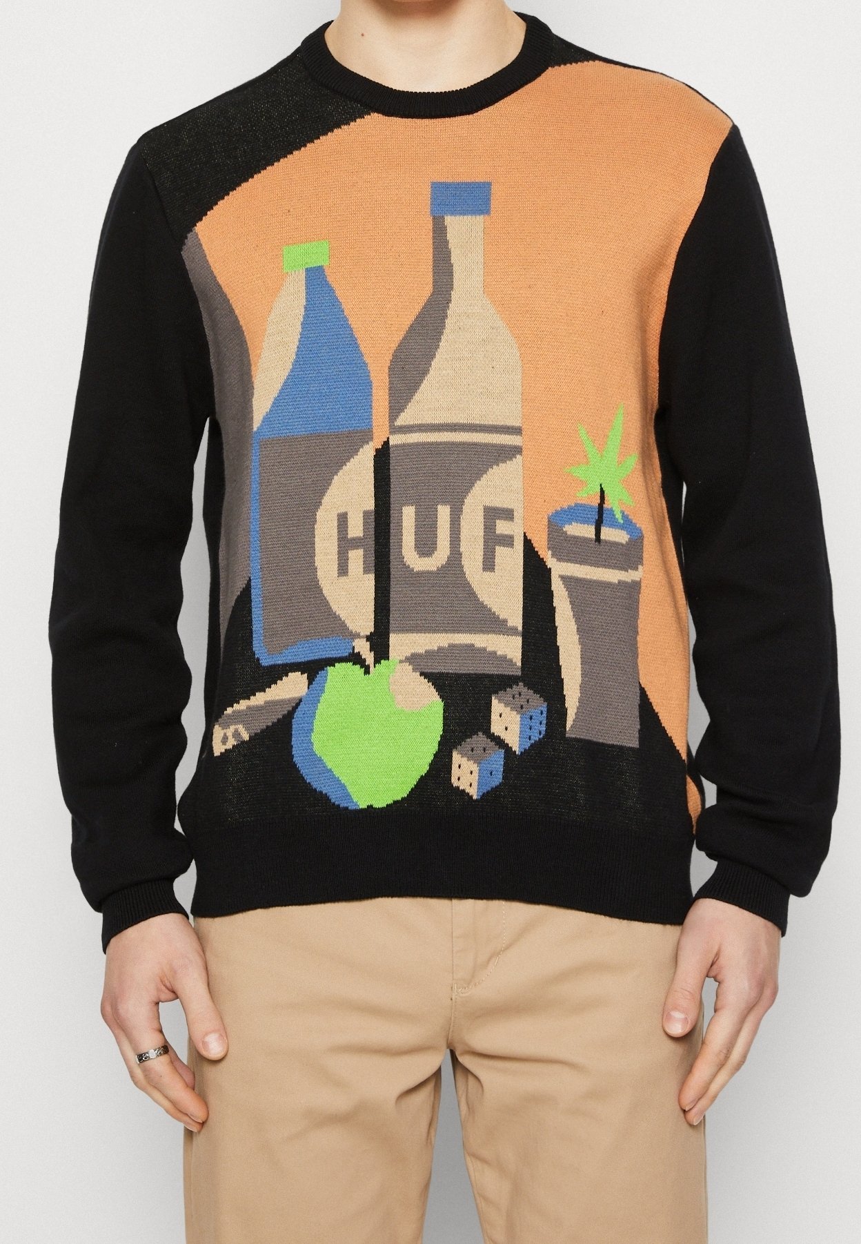 HUF Pulóver - fekete