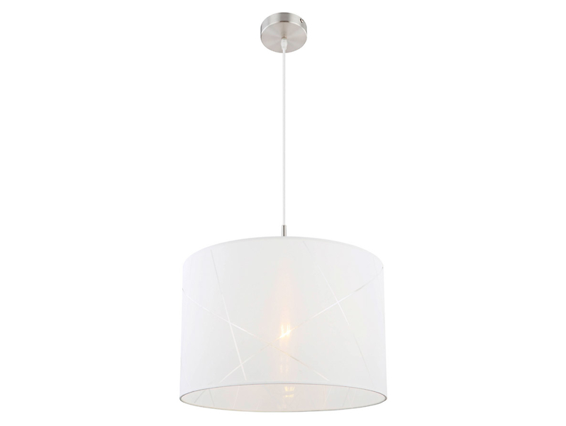 Lampa wisząca Nemmo tkaninowa biała