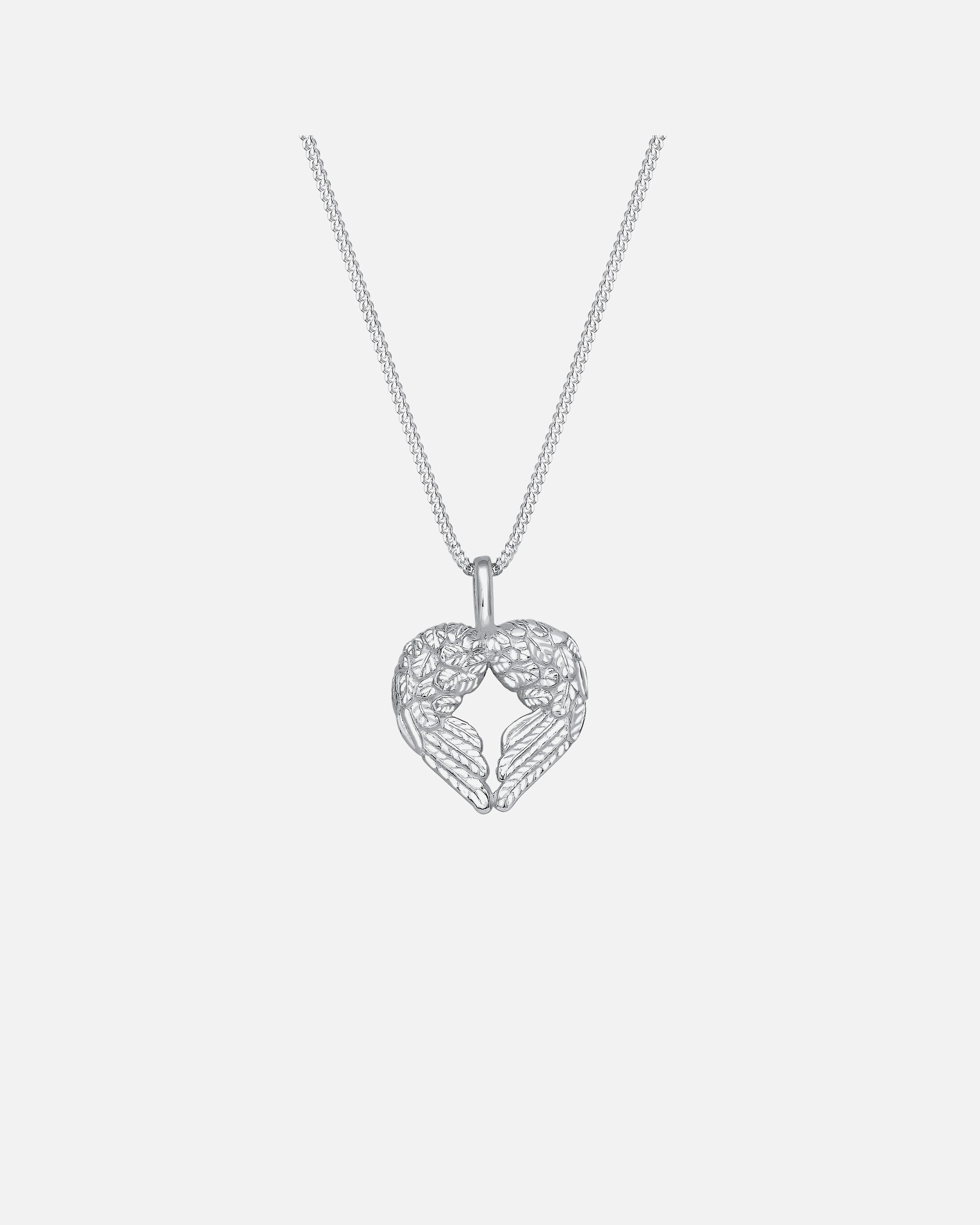 Elli Femmes ailes d'ange pendentif en forme de cœur en argent sterling 925