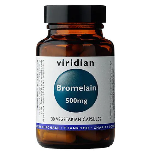 Viridian Bromelain, 30 Kapsułek