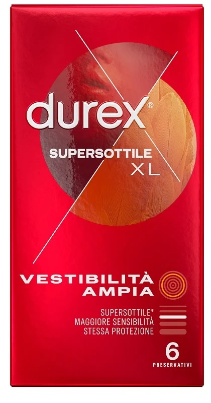 Condooms DUREX Durex Supersotile XL 6 stuks