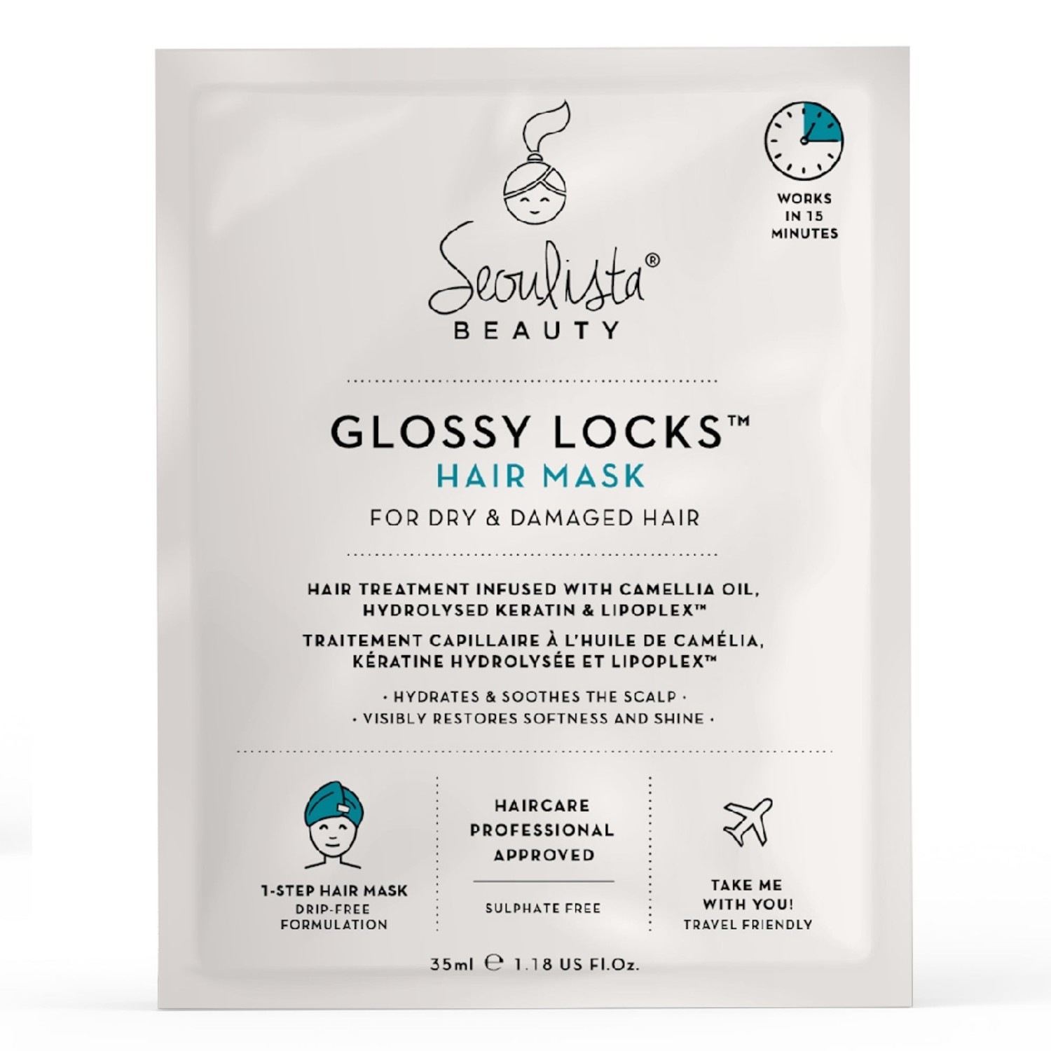 seoulista beauty Glossy Locks Instant Hair Treatment