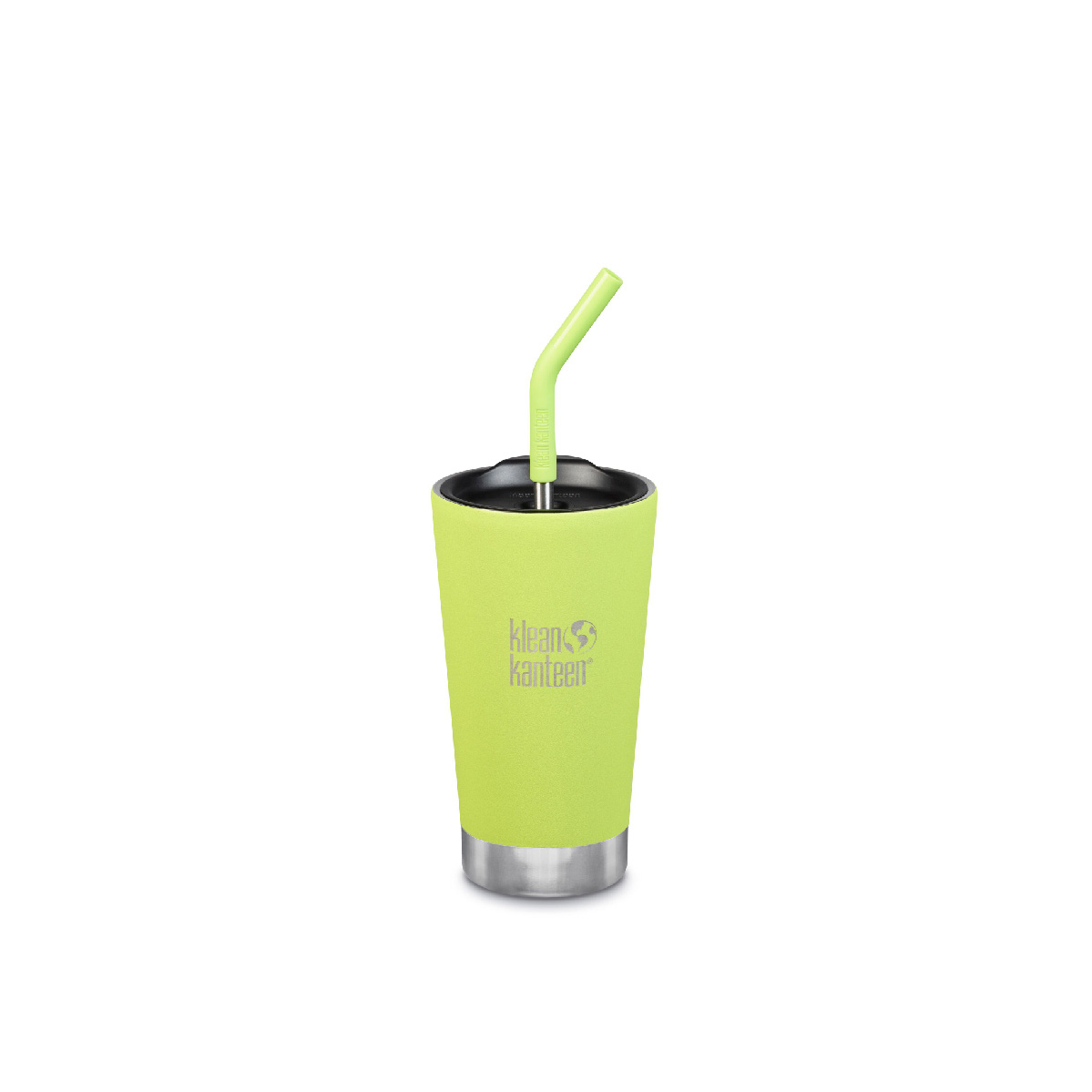 Gobelet isotherme Klean Kanteen 473 ml (16 oz) en verre avec couvercle à paille