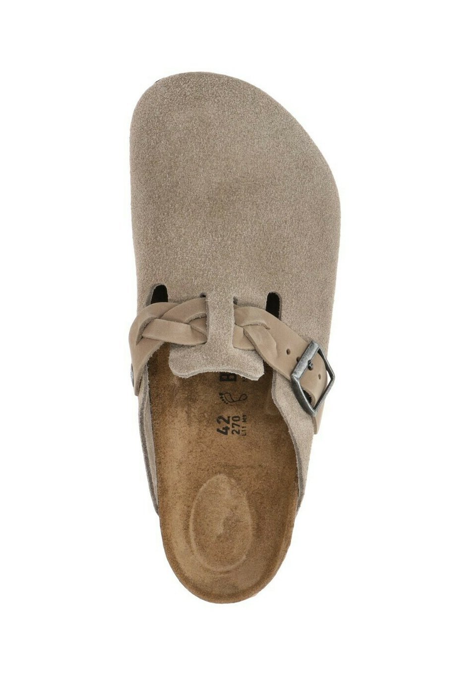 Birkenstock BOSTON BRAIDED LEOI LEVE REGULAR - Mules - taupe