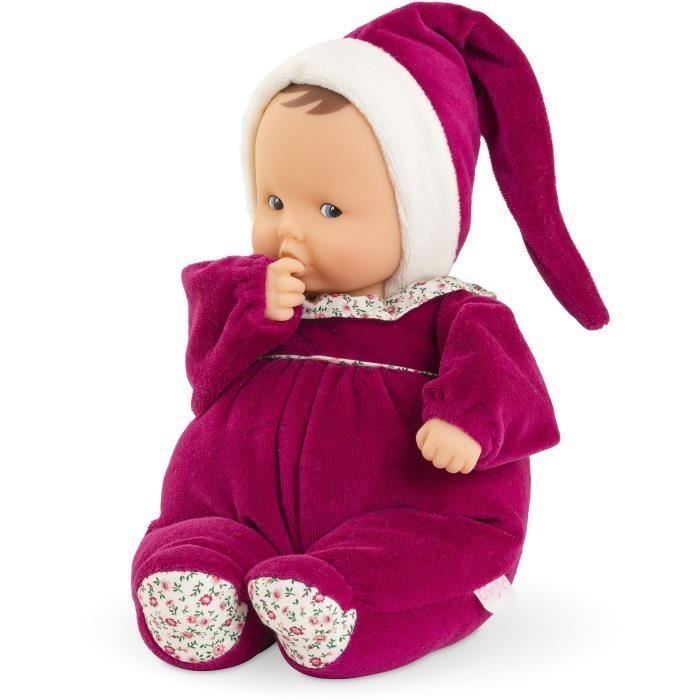 Doudou - COROLLE - Babipouce Rose Grenadine - 28 cm - senteur vanille - dès la naissance