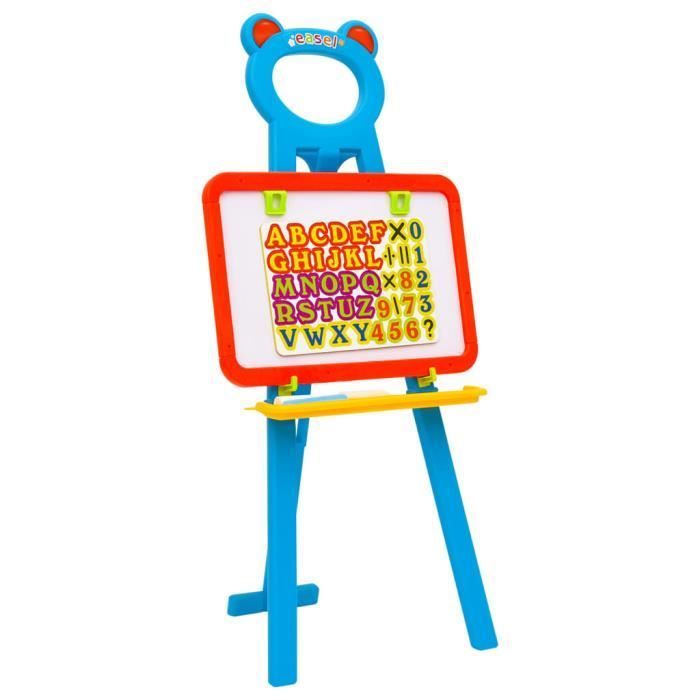 Chevalet 2 en 1 - vidaXL - Tableau Noir et Magnétique - Pour Enfants - 3 ans et plus - Multicolore