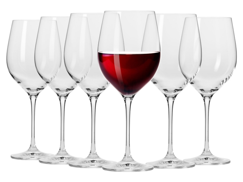 Komplet 6 kieliszków do czerwonego wina 450 ml Krosno Harmony