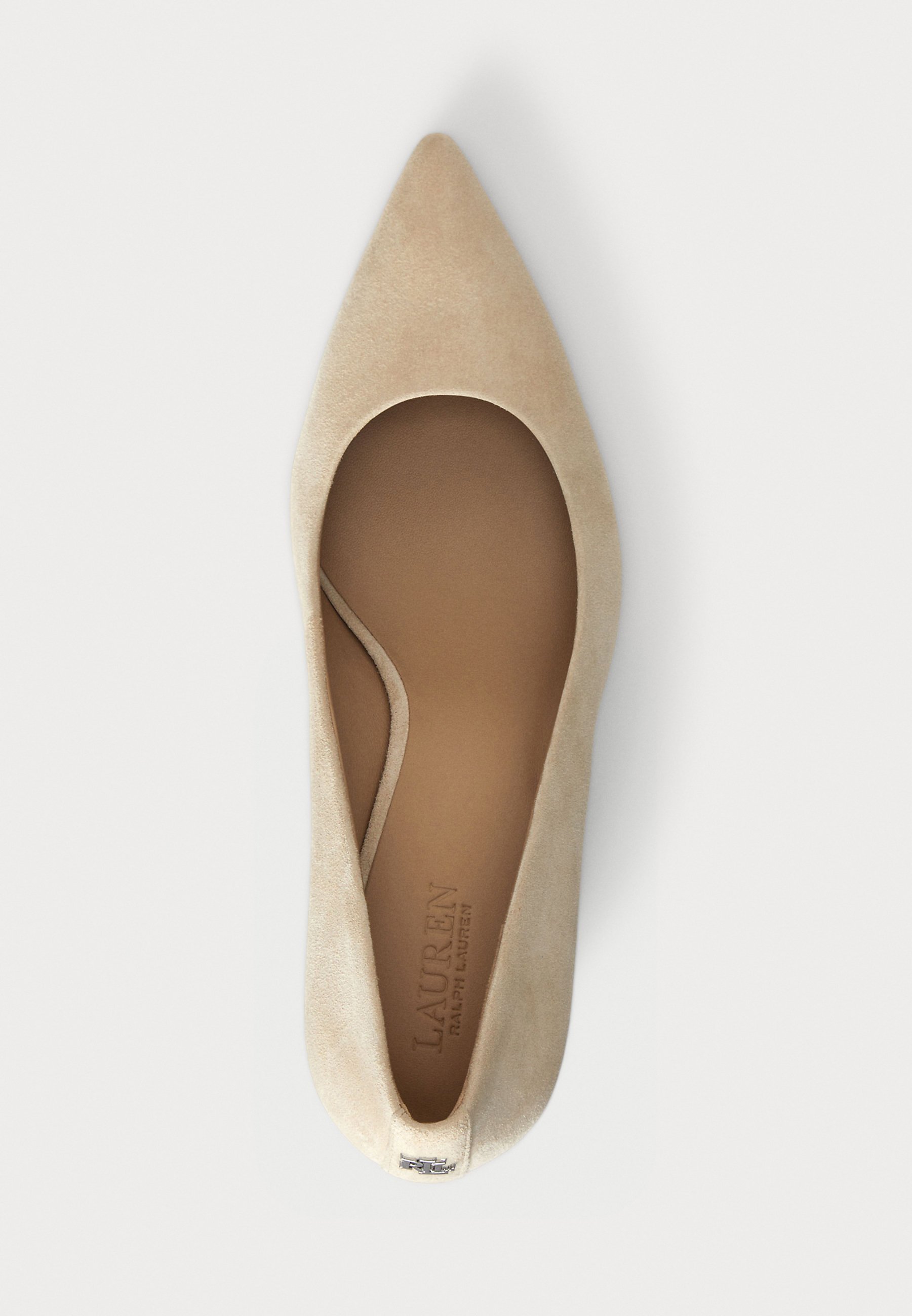Lauren Ralph Lauren LANETTE SUEDE BLOCK HEEL PUMP - Klasické lodičky - sand dune