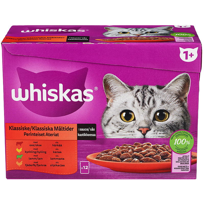 Comida para gatos Mars 12x85 g Clásica en salsa 1 Whiskas