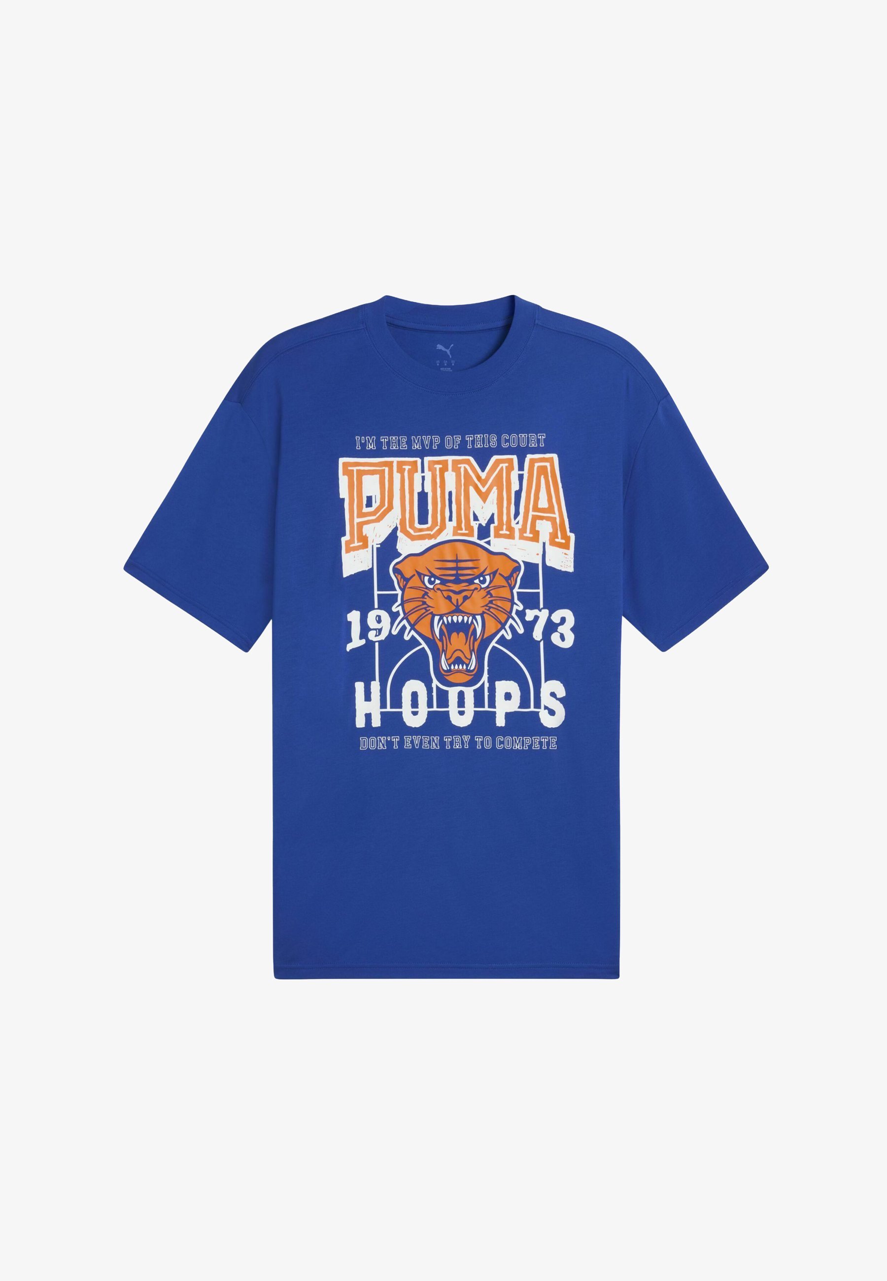 Puma RIVAL RAGE BASKETBALL - T-shirt stampata - blu acceso