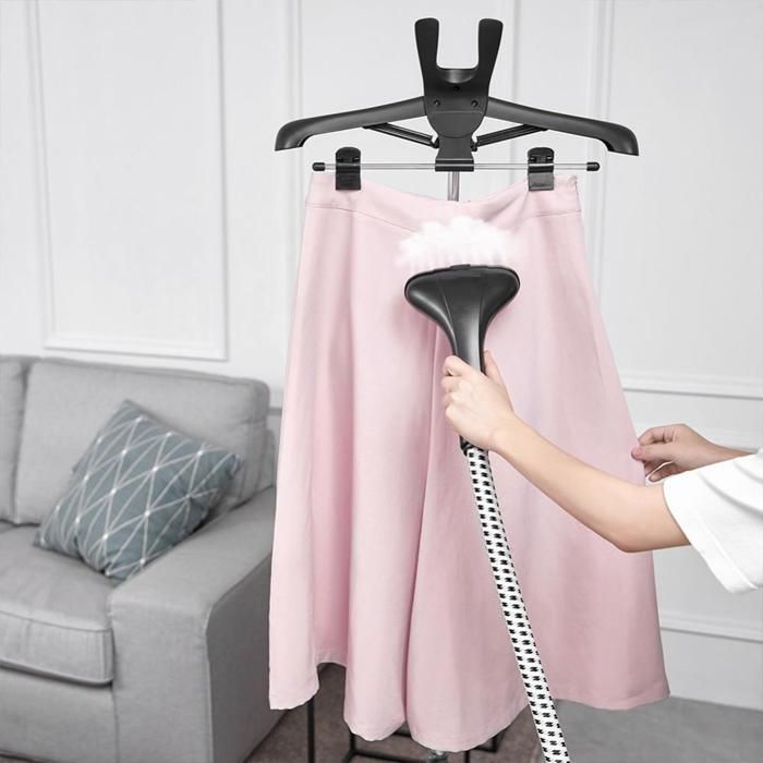 Défroisseur à vapeur domestique simple d'utilisation vertical multifonction haute efficacité 1700 W - ERROLVES - Rose - 65-145 CM