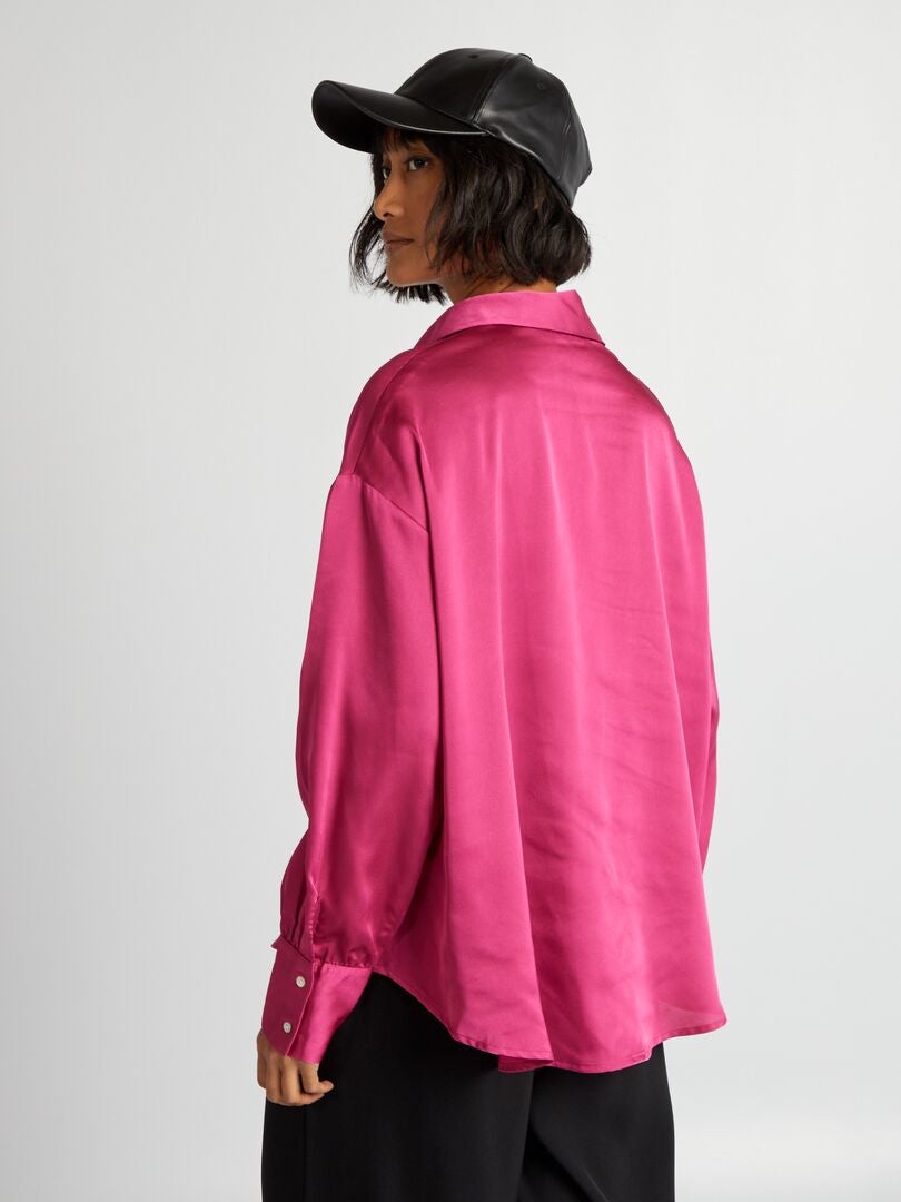 Satijnen nachthemd - ROZE