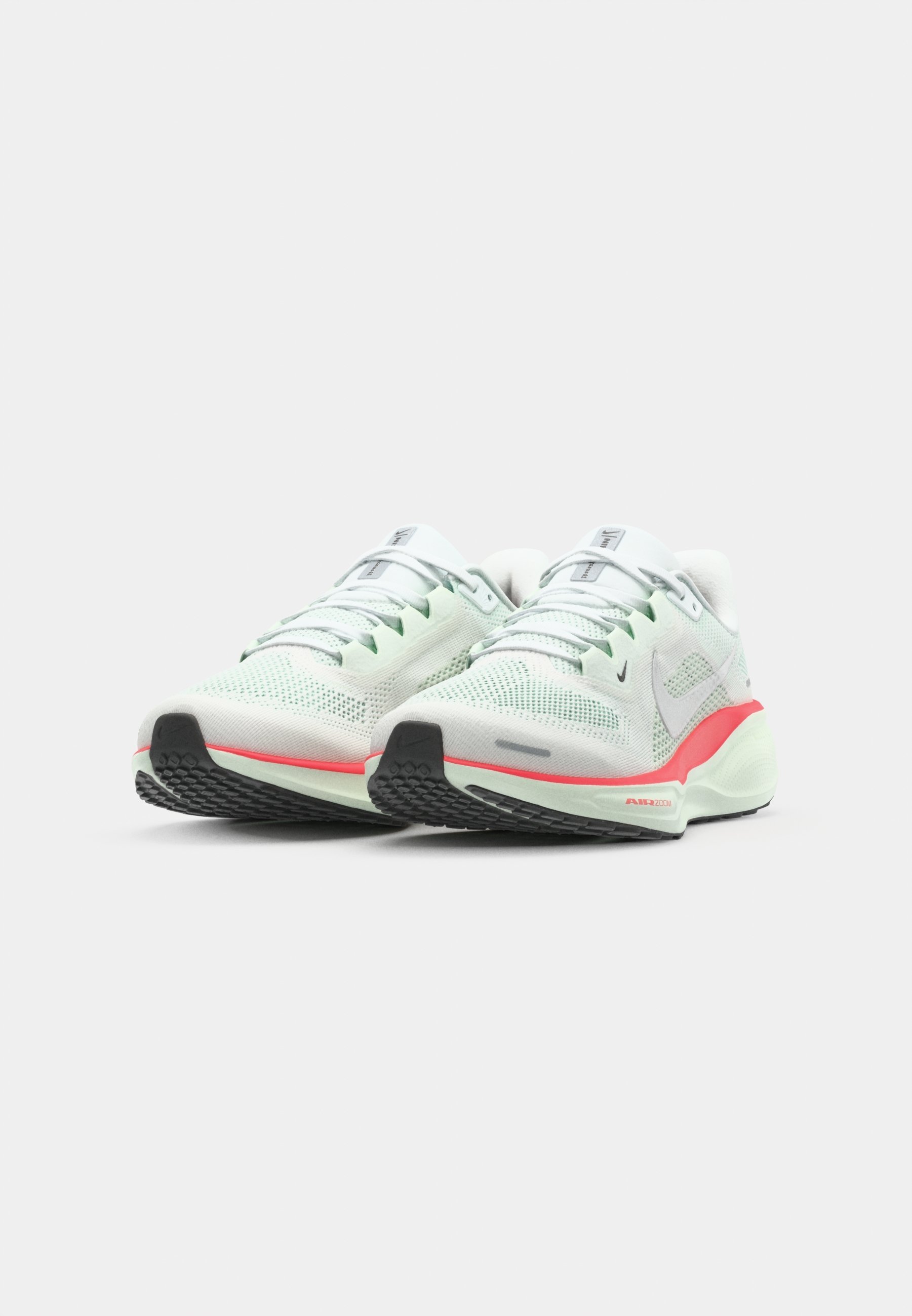 Nike Performance AIR ZOOM PEGASUS 41 - Scarpe da corsa su strada - bianco/argento metallizzato/verde chiaro/rosso acceso/nero