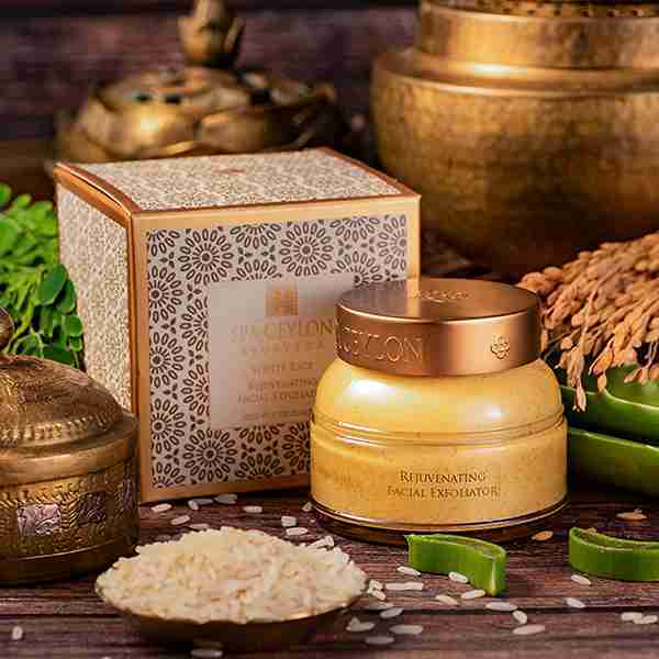 SPA CEYLON Bílá rýže - Omlazující exfoliační přípravek na obličej - 100 g