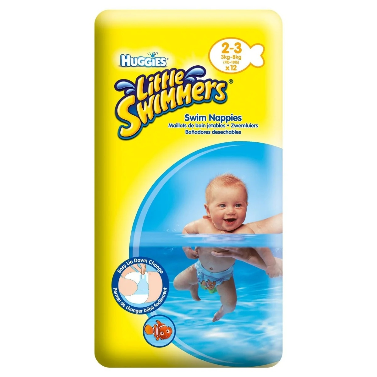 HUGGIES Huggies Little Swimmers luiers en zwembroekjes voor kinderen maat S 3-8 kg 12 luiers