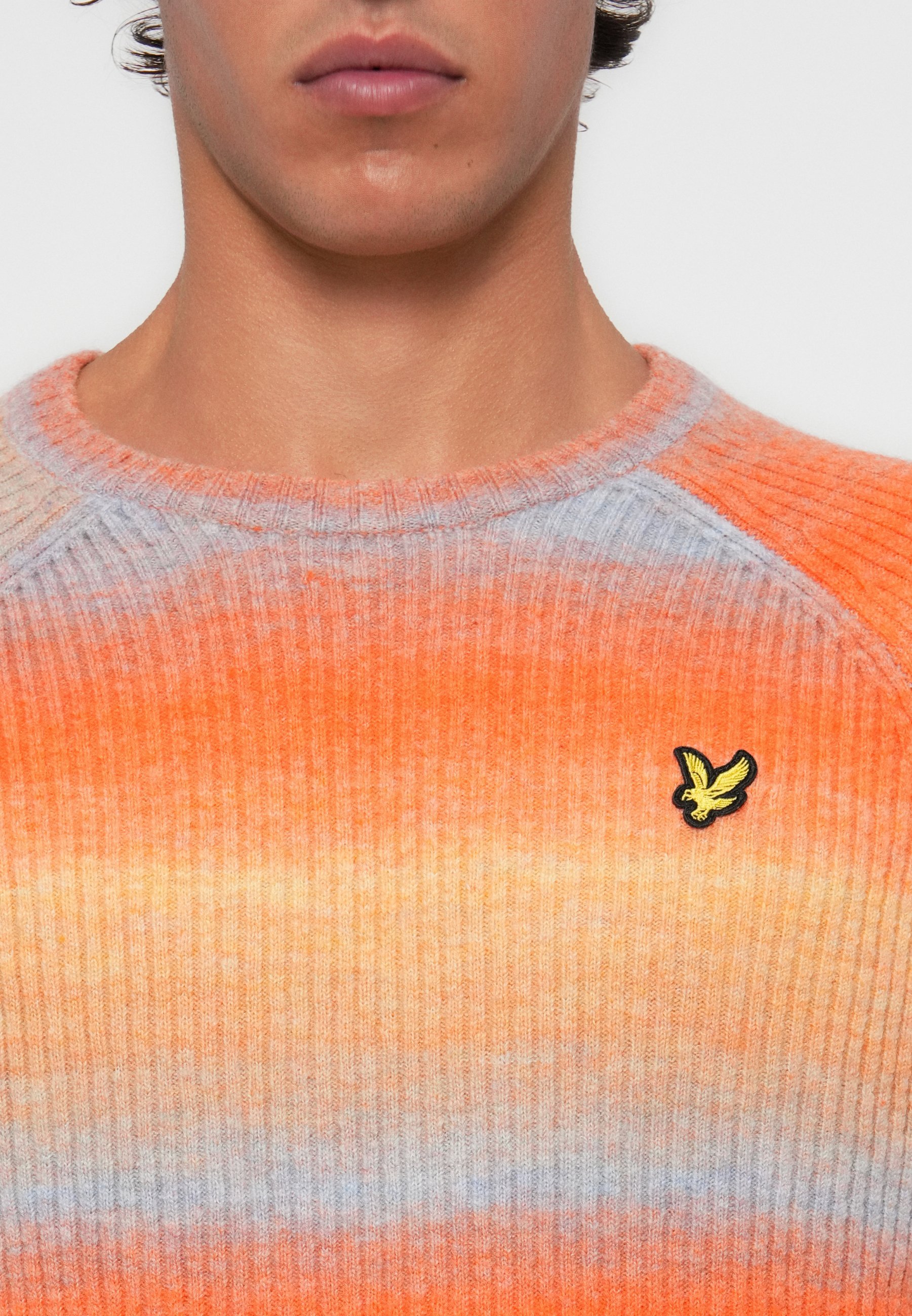Maglione a coste sfumato Lyle & Scott - Maglione - ketchup/blu stroboscopico