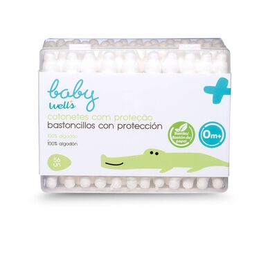 Vatové tyčinky Baby Wells pro děti 56 ks 56 ks