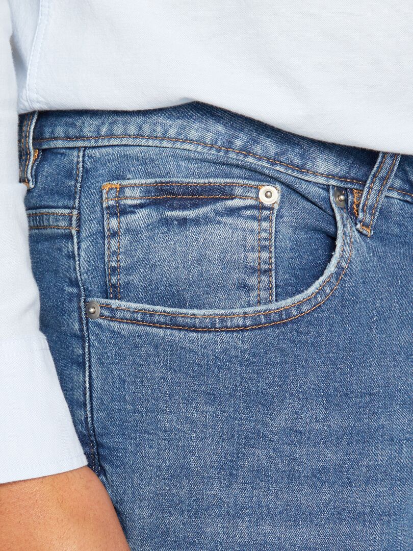 Calça jeans slim de 5 bolsos - tamanho L34 - azul