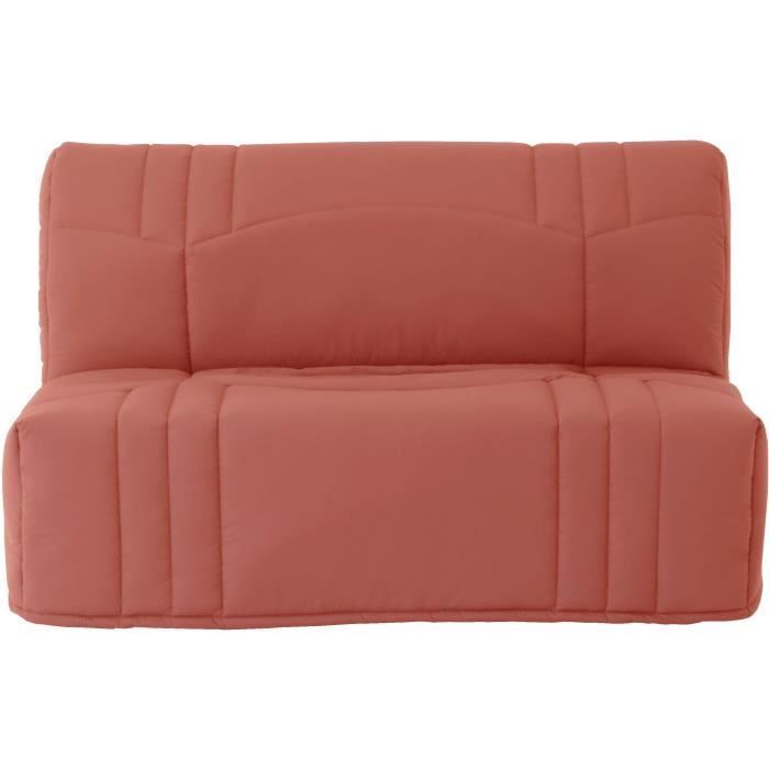 Sofá-cama DREAM BZ - Tecido 100% algodão terracota - Área de dormir 140x190 cm